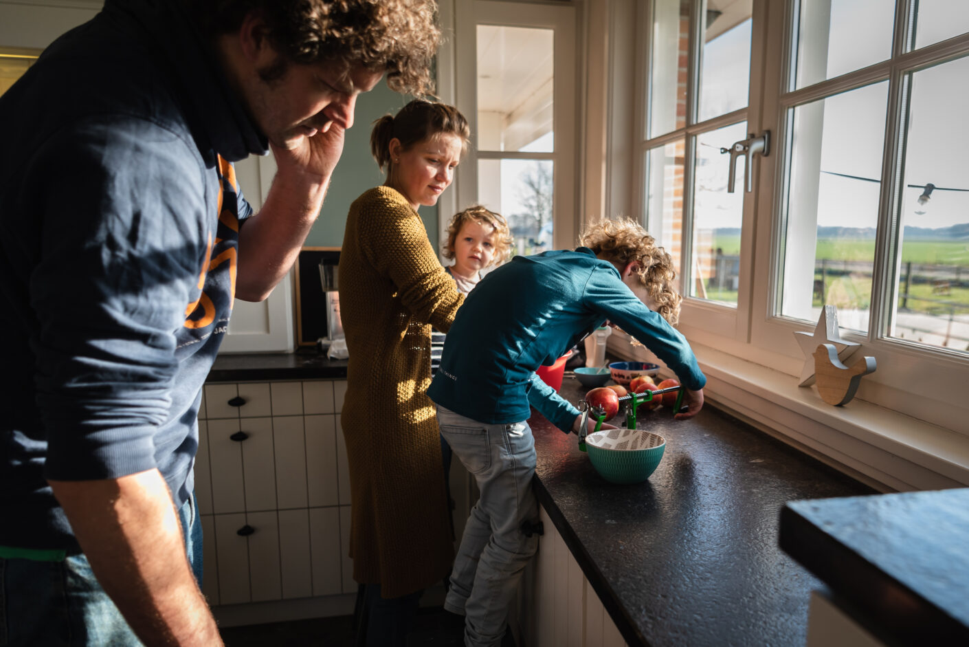 Day in the life, familie reportage Beilen, Jantinafotografie.nl